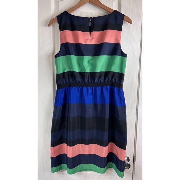 Ann Taylor LOFT Women's Sleeveless Dress Multicolor Stripe Size S - Picture 3 of 11